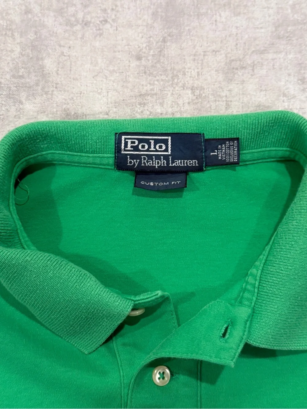 Polo by Ralph Lauren Bright Green Custom Fit Polo